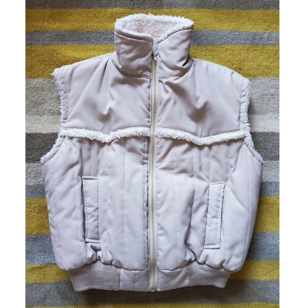Vtg Impulse Western Sherpa Vest | Made in Canada | XL